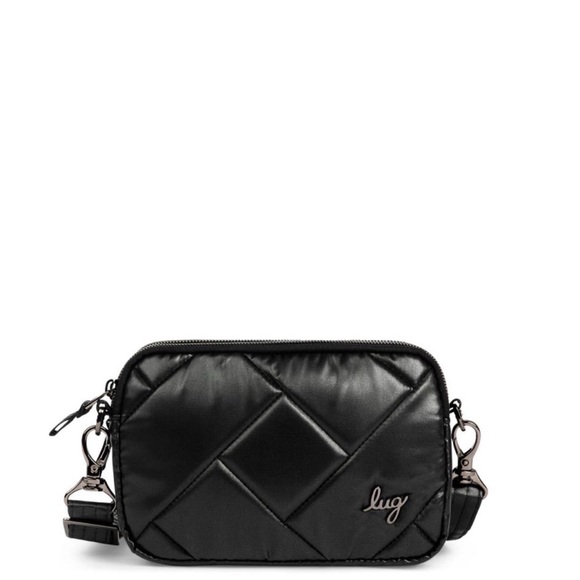 Lug Coupe SE Convertible Crossbody Bag Metallic Black NWT - Picture 7 of 8